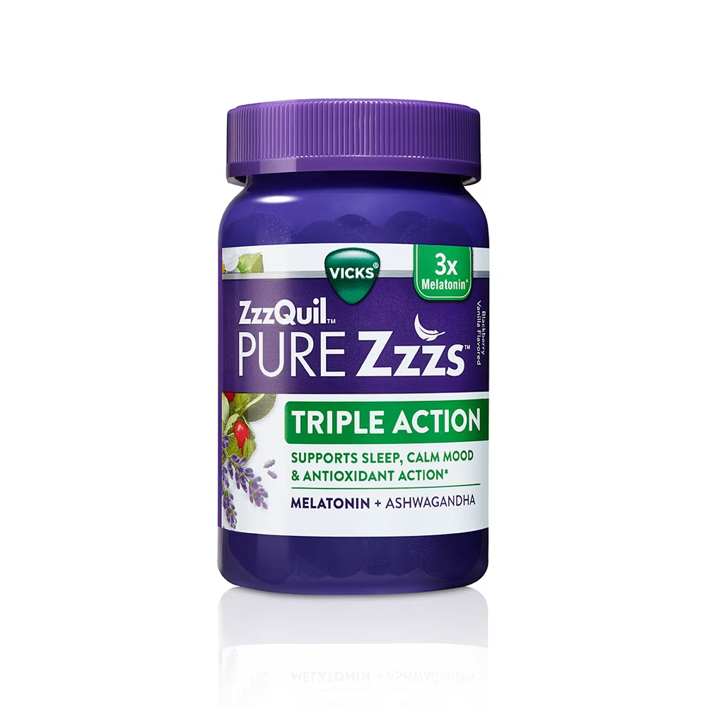ZzzQuil PURE Zzzs Triple Action Melatonin Gummies